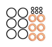Lecreatekit Kit de joints d'injecteur LR032818 18 pièces pour Land for Rover pour Range pour Rover Sport pour Evoque Discovery pour Jaguar XF XJ S-Type Remplacement direct