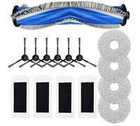 Lecreatekit Kit de pièces de rechange pour aspirateur robot Ecovacs T30S/T30S Pro/Combo/Yeedi PRO+, comprend une brosse principale, des brosses latérales, des filtres et un ensemble d'accessoires