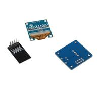 Lecreatekit Kit d'horloge météo à monter soi-même avec écran OLED pour ESP8266, module de température et d'humidité, boîtier en acrylique transparent, panneau de développement IoT alimenté par USB