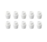 Lecreatekit Lot de 10 diffuseurs de gaz pour chalumeau de soudure MB 24KD MIG 250A, compatible avec binzel MAG, céramique, 20 x 10 mm, blanc