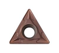 Lecreatekit Lot de 10 inserts de tournage en carbure TCMT110204, 11 mm CNC pour usinage en acier inoxydable et fonte, haute résistance à l'usure