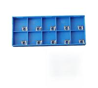 Lecreatekit Lot de 10 inserts en carbure CCGT060204-AK H01 pour découpe en aluminium, lames compatibles CCMT0602 pour semi-finition et finition