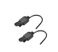 Lecreatekit Lot de 2 boutons de déclenchement de torche de soudage TIG pour coupe-plasma, haute sensibilité, contrôle rapide, pièce de rechange en plastique noir, câble de 185 mm