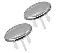 Lecreatekit Lot de 2 cache-trous pour évier de salle de bain Chromé