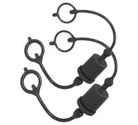 Lecreatekit Lot de 2 coupleurs hydrauliques 1/2 ISO-A à déconnexion rapide, bouchon anti-poussière hydraulique à déconnexion rapide (noir)