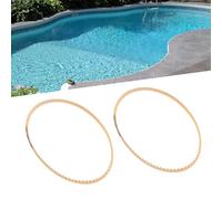 Lecreatekit Lot de 2 courroies d'entraînement de rechange pour nettoyeur de piscine modèles 3302 & A3302PK, T2, T4, Junior, Classic, Turbo - Courroie en plastique 83 dents pour une performance de