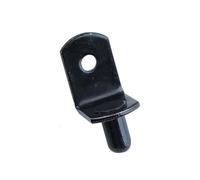 Lecreatekit Lot de 20 chevilles de support d'étagère en forme de L de 5 mm pour meubles, bibliothèque, casier à vin et rangement de cuisine, noir