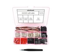 Lecreatekit Lot de 40 connecteurs RC avec câble 22 AWG, compatible avec jst SYP et futaba JR, ensemble de broches à sertir mâles et femelles pour réparation d'hélicoptère d'avion