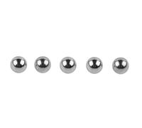 Lecreatekit Lot de 5 boules en acier de 3,5 mm N089668 pour tournevis DeWalt DCF885 DCF886 DCF887 DC825, porte-vis, argenté