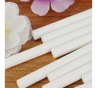 Lecreatekit Lot de 50 recharges de filtres humidificateurs en coton pour diffuseur de voiture, 100 x 8 mm, haute absorption poreuse, pour aromathérapie et stockage de médicaments liquides