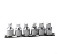 Lecreatekit Lot de 6 clés à douille de vidange de carter d'huile 1/2 - Kit en métal pour essieu e carter d'huile pour touran pour transporteur pour t6 pour service