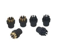 Lecreatekit Lot de 6 têtes de brosse de rechange pour balai vapeur en laiton et nylon, compatible avec les modèles X5, X500, X700
