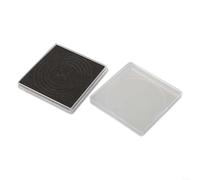 Lecreatekit Lot de 60 porte-capsules réglables de 40 mm - Robustes et résistants aux rayures - Boîtier transparent (noir)