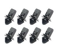 Lecreatekit Lot de 8 clips de moulure de calandre, compatibles avec 2013-2020 pour RAM 1500 2500 3500 4500 5500, fixations en plastique noir
