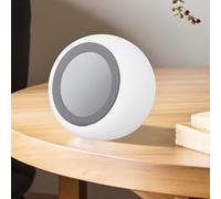 Lecreatekit Robot vocal électronique, robot vocal intelligent multifonction avec capacité de conversation, écran LCD rond pour une utilisation de bureau