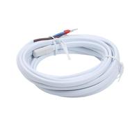 Lecreatekit Sonde de température pour chauffage au sol - 300 cm - Capteur 10K - Avec revêtement en caoutchouc thermoplastique - Pour thermostats programmables - Blanc