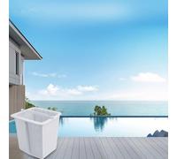 Lecreatekit SPX1600M Panier de rechange pour écumoire Hayward pour super modèles SP1600X5, SP1607X10, SP1615X20 - Panier de filtre en plastique, 15,2 x 14,7 x 15,2 cm, blanc, 1 paquet