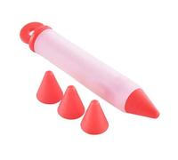 Lecreatekit Stylo d'écriture alimentaire en silicone pour décoration de gâteau, outil de douille pour glaçage de crème au chocolat, facile à nettoyer, anti-adhésif, avec prise en main confortable