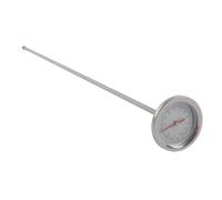Lecreatekit Thermomètre à compost avec sonde en acier inoxydable de 50 cm, jauge de température du sol pour le jardinage, -10 à 100 °C et cadran de 0 à 220 °F, outil de compostage résistant à