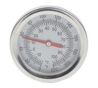 Lecreatekit Thermomètre à compost avec sonde en acier inoxydable de 50 cm, jauge de température du sol pour le jardinage, double échelle Celsius et Fahrenheit, résistant à l'humidité pour la
