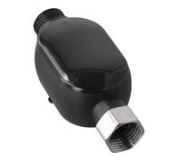 Lecreatekit Thermomètre de robinet à affichage numérique avec LED à code couleur, 0-99 °C pour douche intelligente, jauge de température pour la sécurité du bain de bébé, noir