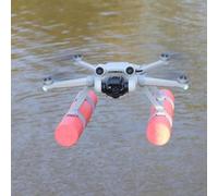 Lecreatekit Trépied flottant flottant pour dji pour mini 3/4 Pro, train d'atterrissage à eau en ABS rouge avec sangles pour une stabilité et une visibilité améliorées sur les lacs ou les surfaces