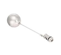 Lecreatekit Vanne à flotteur automatique G3/4 DN20 avec boule en acier inoxydable 304 de 110 mm, capteur de niveau de tige de 380 mm pour cuve à vapeur de riz, chaudière