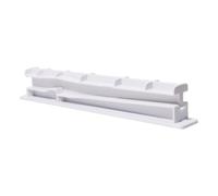 Lecreatekit W10671238 WPW10671238 Rail central de tiroir pour réfrigérateur Kenmore Amana, pièce de rechange ABS de 32,8 cm, barre de support blanche anti-fracture