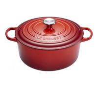 LeCreuset Bräter Signature rund 26cm kirschrot