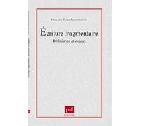 L'ecriture Fragmentaire Definitions Et Enjeux