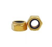 l'écrou à six coins, Écrous hexagonaux autobloquants Nylock Insert contre-écrou en laiton cuivre M4 M5 M6 M8 M10 M12 paquet de 29(M12xP1.75 (1Piece))