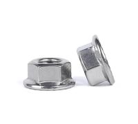 l'écrou à six côtés, Écrou à embase hexagonale dentelée en acier inoxydable 304, plusieurs tailles(M6)