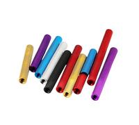 l'écrou de connexion à six côtés, Écrou de couplage hexagonal long M3 moleté en alliage d'aluminium, écrous de connecteur ronds 10 pièces multicolores 5-60mm(Golden,M3X15XΦ5mm)