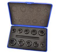 L'écrou du boulon 10pc Style Twist Socket/contre-écrou de roue Remover/Extractor fixé à027