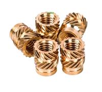 L'écrou thermofusible en laiton insère l'écrou pièces d'intégration pour pièces(Length 2mm,M2(OD 3.5mm)50p)