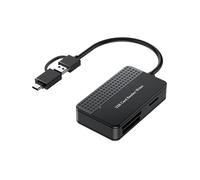 Lecteur 4-En-1, Lecteur de Carte TF MS CF Adaptateur Multi-Carte Externe pour Ordinateur CaméRa USB 3.0 et Interface USB C