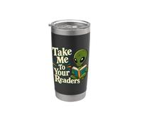 Lecteur Alien coloré pour les amateurs de livres Emmenez-moi à vos lecteurs Gobelet isotherme en acier inoxydable double paroi