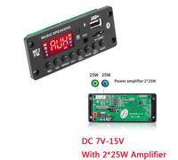 Lecteur Audio de musique MP3 sans perte pour voiture,sans fil,Bluetooth,carte décodeur MP3,Module Radio FM,Support dossier,commutation,enregistrement d'appel - Type With Amplifier