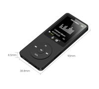 Lecteur audio portable HiFi sans perte, appareil musical avec écran couleur de 1,8 pouce et longue autonomie pour une écoute illimitée en