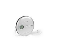 Lecteur baladeur CD CDC 100MP3 Discman LCD ASP Amplification des basses - Système anti-choc - Ecouteurs inclus - Argent