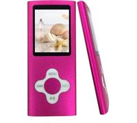 Lecteur / baladeur MP3 MP4 Lecteur Player Vidéo Radio Musique Jeux FM Écouteurs avec USB Câble , Rose fushia