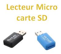 Lecteur ""Bleu"" Carte Mémoire Adaptateur Micro SD T