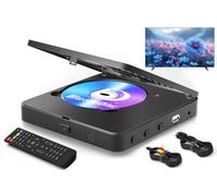 Lecteur Blu Ray 1080P Blu Ray pour home cinéma - Lecture de tous les DVD et région B 2 Blu Rays - Prise en charge d'une clé USB 128 Go avec sortie HDMI et AV - Convertisseur PAL NTSC et câble de