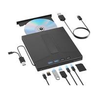 Lecteur Blu-Ray Externe 7 en 1, Support De Disque 100 Go, USB 3.0, Graveur Blu-Ray/DVD, Lecture Et Écriture De CD Et DVD Facile à Utiliser