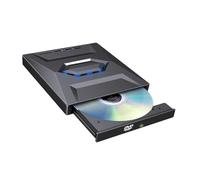 Lecteur Blu-Ray externe 7 en 1 USB 3.0 Type-C portable Blu Ray pour ordinateur portable, ordinateur de bureau, graveur CD DVD ROM externe lecteur avec hub USB, emplacements pour carte SD TF (noir)