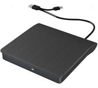 Lecteur Blu-ray externe, USB 3.0 de type C, lecteur de graveur de CD/DVD, lecteur Blu-ray 3D, Plug and Play, design fin, pour ordinateur portable, ordinateur de bureau, Mac, Windows, Linux