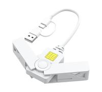 Lecteur CAC pliable USB-C - Lecteur de cartes d'accès commun - Cloneur SIM - Déclaration fiscale - Lecteurs de cartes bancaires - Lecteurs de cartes de paiement fiscales pliables pour carte d'identité