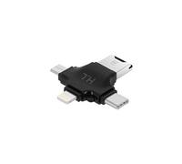 Lecteur Carte Micro-SD 4 en 1 USB-C / Lightning / Micro-USB / USB Noir