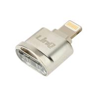 Lecteur Carte Micro-SD / TF vers Lightning Transfert Rapide Compact LinQ Argent