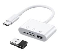 Lecteur Carte SD USB-C 3 en 1 Adaptateur SD Micro SD USB 3.0 TF Compatible Samsung Huawei MacBook Tablette Type C